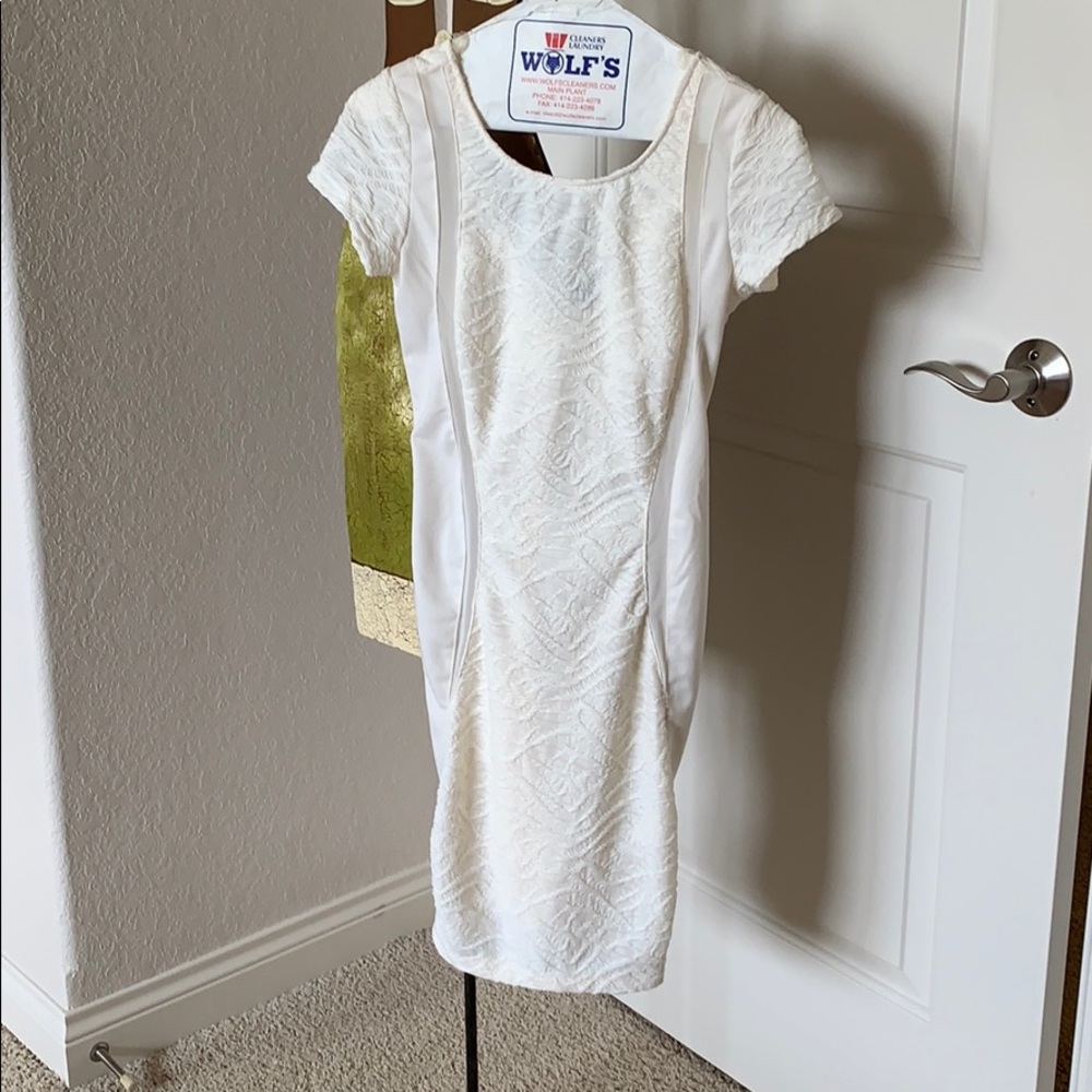 White body-con dress